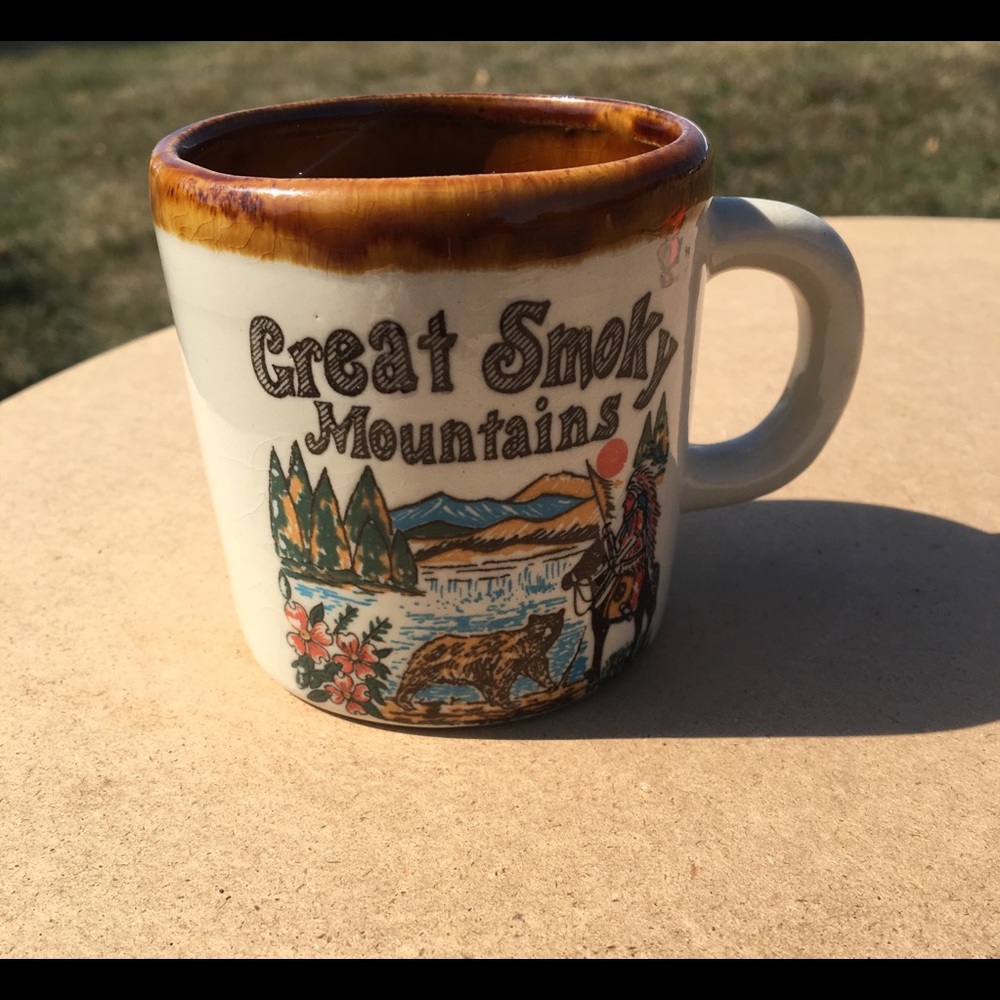 Vintage Great Smokey Mountains Mug Wilderness